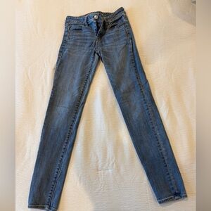 American Eagle Outfitters Dark Blue Skinny Jeans